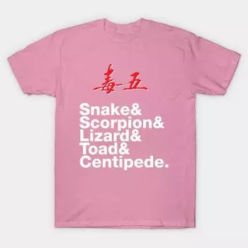 Футболка женская 5 Deadly Venoms Experimental Jetset Harajuku Print Kawaii футболка летняя женская футболка с коротким рукавом топ футболка S розовый