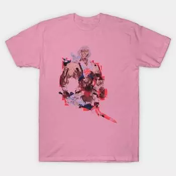 Футболка женская абстрактная футболка He Man Harajuku с принтом Kawaii, летняя футболка с коротким рукавом для женщин, топ S розовый