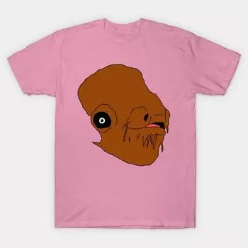 Футболка женская Admiral Ackbar Harajuku Print Kawaii футболка летняя женская футболка с коротким рукавом топ футболка S