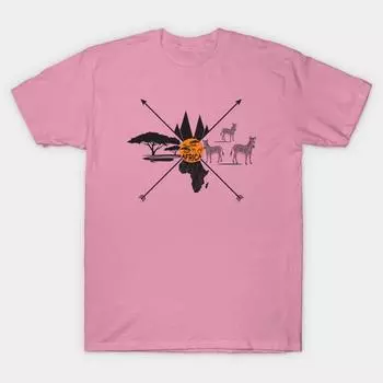 Футболка женская африканская футболка с принтом Harajuku Kawaii, летняя футболка с коротким рукавом для женщин, топ S