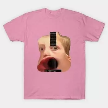 Футболка женская акустическая детская футболка с принтом Harajuku Kawaii летняя футболка с коротким рукавом женская футболка топ S розовый