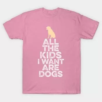 Футболка женская All The Kids I Want Are Dogs Harajuku Print Kawaii футболка летняя женская футболка с коротким рукавом топ S розовый