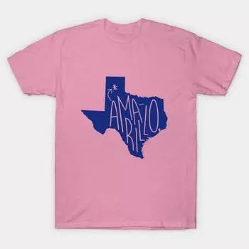 Футболка женская Amarillo Texas Blue Ink Harajuku Print Kawaii футболка летняя женская футболка с коротким рукавом топ футболка S