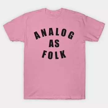 Футболка женская аналоговая как народная Harajuku принт Kawaii футболка летняя с коротким рукавом женская футболка топ футболка S розовый