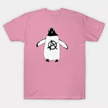 Футболка женская Anarchy In The Antarctic Harajuku Print Kawaii футболка летняя с коротким рукавом женская футболка топ футболка S