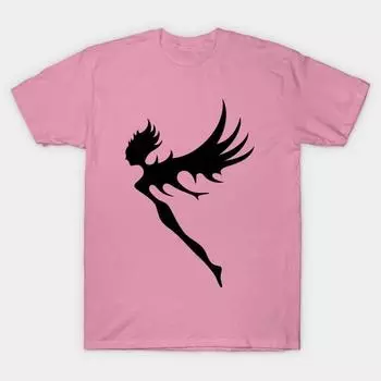 Футболка женская Angel Harajuku Print Kawaii футболка летняя с коротким рукавом женская футболка топ футболка S розовый