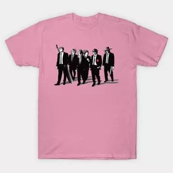 Футболка женская аниме Bad Dogs Harajuku Print Kawaii футболка летняя женская футболка с коротким рукавом топ футболка S розовый