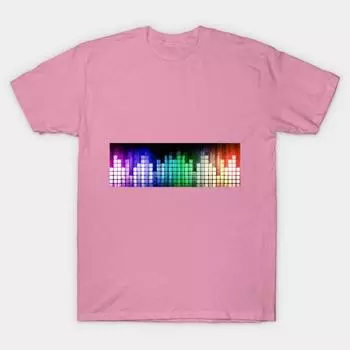 Футболка женская Audio Spectrum Harajuku Print Kawaii футболка летняя с коротким рукавом женская футболка топ футболка S