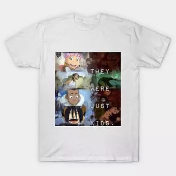 Футболка женская Аватар Они были просто детьми Harajuku Принт Kawaii Футболка летняя с коротким рукавом женская футболка топ футболка S розовый