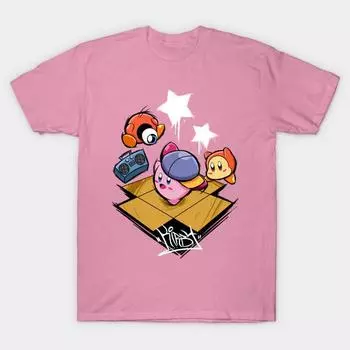Футболка женская B Boy Kirby Harajuku Print Kawaii футболка летняя женская футболка с коротким рукавом топ футболка S