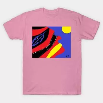 Футболка женская бабушка луна харадзюку принт кавайная футболка летняя женская футболка с коротким рукавом топ футболка S розовый