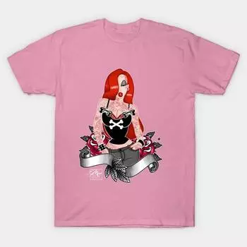Футболка женская Bad Girl Harajuku Print Kawaii футболка летняя с коротким рукавом женская футболка топ футболка S