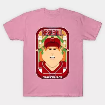 Футболка женская бейсбольная красная синяя белая Deuce Crackerjack Jacqui V Harajuku Print Kawaii футболка летняя женская футболка с коротким рукавом верхняя футболка S розовый