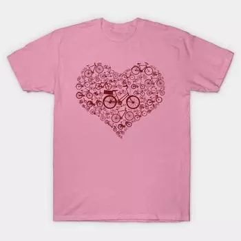 Футболка женская Bike Love Harajuku Print Kawaii футболка летняя с коротким рукавом женская футболка топ футболка S