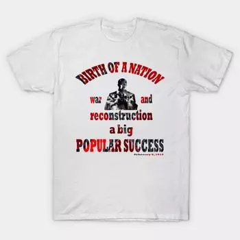 Футболка женская Birth Of A Nation Год 1915 Harajuku Принт Kawaii Футболка летняя с коротким рукавом женская футболка топ футболка S розовый