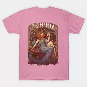 Футболка женская Bohemia Harajuku Print Kawaii футболка летняя с коротким рукавом женская футболка топ футболка S
