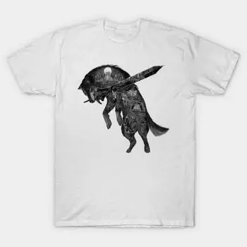 Футболка женская Большой серый волк Sif Harajuku принт Kawaii футболка летняя женская футболка с коротким рукавом топ футболка S белый