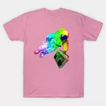 Футболка женская Boombox Space Man Harajuku Print Kawaii футболка летняя женская футболка с коротким рукавом топ S розовый