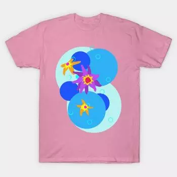 Футболка женская Bubble Beam Harajuku Print Kawaii футболка летняя с коротким рукавом женская футболка топ футболка S