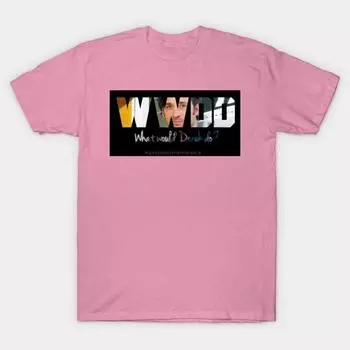 Футболка женская Что бы сделал Дерек Harajuku Принт Kawaii Футболка летняя с коротким рукавом женская футболка Топ Футболка S розовый