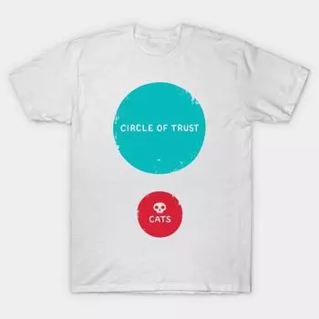 Футболка женская Circle Of Trust Vs. Кошки Harajuku Печать Кавайи футболка Летний короткий рукав женская футболка Top Tee S