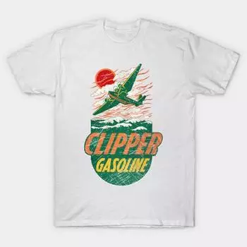 Футболка женская Clipper Gasoline Vintage Sunset Harajuku Print Kawaii футболка летняя женская футболка с коротким рукавом топ футболка S розовый