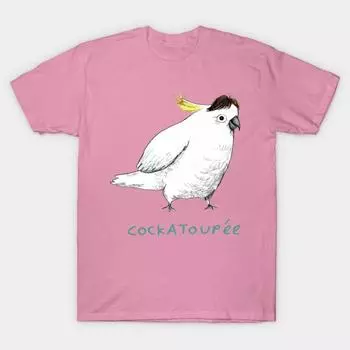 Футболка женская Cockatoupee Harajuku Print Kawaii футболка летняя с коротким рукавом женская футболка топ футболка S