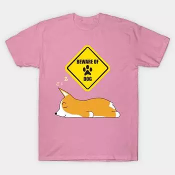 Футболка женская Corgi Guard Dog Harajuku Print Kawaii футболка летняя с коротким рукавом женская футболка топ футболка S розовый