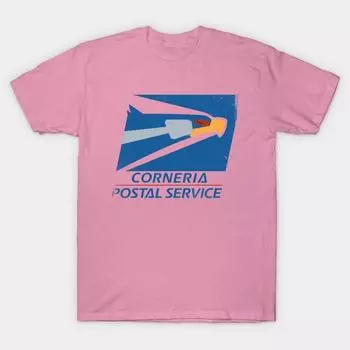Футболка женская Corneria Postal Service Harajuku Print Kawaii футболка летняя женская футболка с коротким рукавом топ футболка S