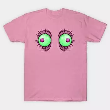 Футболка женская Crazy Eyes Harajuku Print Kawaii футболка летняя с коротким рукавом женская футболка топ футболка S