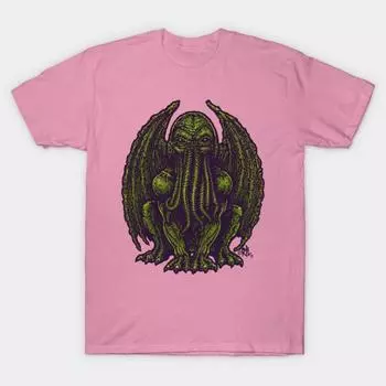 Футболка женская Cthulhu Harajuku Print Kawaii футболка летняя с коротким рукавом женская футболка топ футболка S