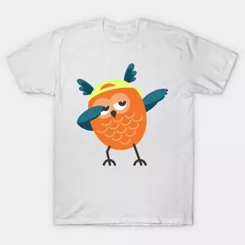 Футболка женская Dabbing Owl Harajuku Print Kawaii футболка летняя женская футболка с коротким рукавом топ футболка S розовый