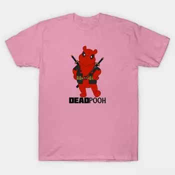 Футболка женская Deadpooh Harajuku Print Kawaii футболка летняя с коротким рукавом женская футболка топ футболка S розовый