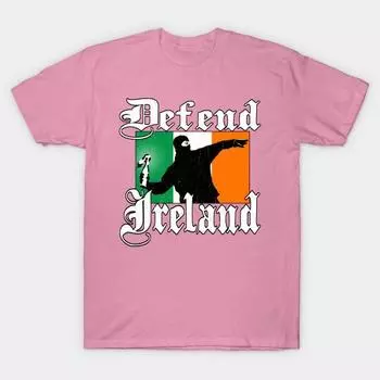 Футболка женская Defend Ireland винтажный состаренный дизайн Harajuku принт Kawaii футболка летняя женская футболка с коротким рукавом топ футболка S