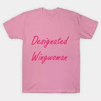 Футболка женская Designated Wingwoman Harajuku Print Kawaii футболка летняя женская футболка с коротким рукавом топ футболка S