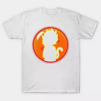 Футболка женская детская футболка с принтом Goku Super Saiyan Harajuku Kawaii, летняя футболка с коротким рукавом для женщин, топ S розовый