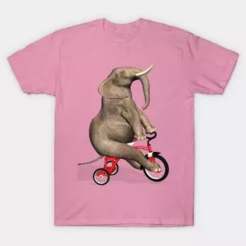 Футболка женская детская слоненок Harajuku принт Kawaii футболка летняя с коротким рукавом женская футболка топ футболка S розовый