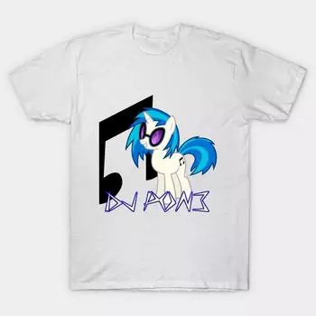 Футболка женская Dj Pon3 и Cutie Mark Harajuku Print Kawaii футболка летняя женская футболка с коротким рукавом топ футболка S