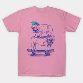 Футболка женская Double Dog Dare Harajuku Print Kawaii футболка летняя женская футболка с коротким рукавом топ футболка S