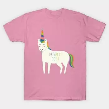 Футболка женская Dream It Do It Harajuku Print Kawaii футболка летняя женская футболка с коротким рукавом топ футболка S розовый