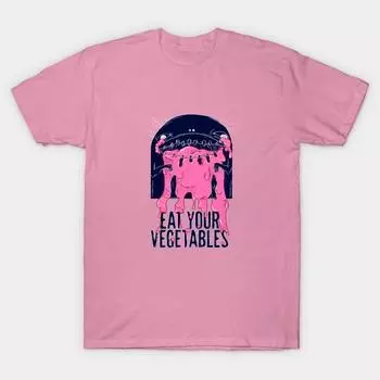Футболка женская Eat Your Vegetables Harajuku Print Kawaii футболка летняя женская футболка с коротким рукавом топ футболка S
