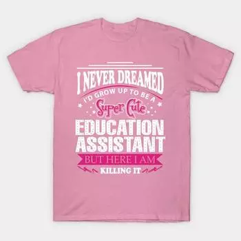 Футболка женская Education Assistant Harajuku Print Kawaii футболка летняя женская футболка с коротким рукавом топ футболка S розовый