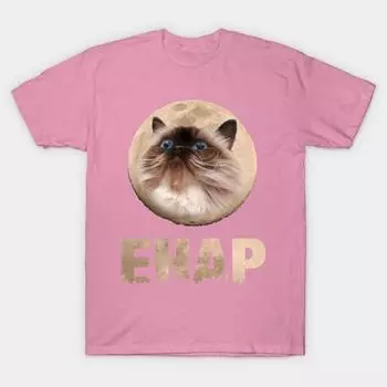 Футболка женская Ehap Cat Moon Harajuku Print Kawaii футболка летняя с коротким рукавом женская футболка топ футболка S розовый