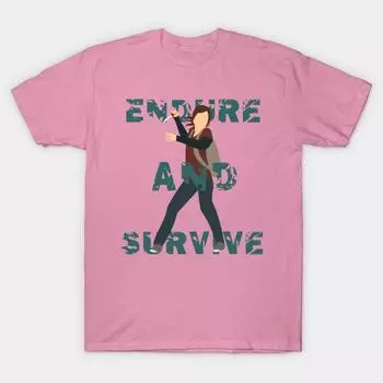 Футболка женская Endure And Survive Harajuku Print Kawaii футболка летняя женская футболка с коротким рукавом топ футболка S