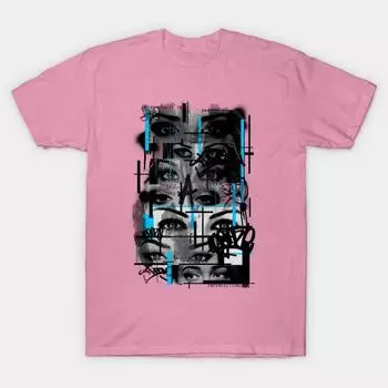 Футболка женская Eye Of The Beholder Harajuku Print Kawaii футболка летняя с коротким рукавом женская футболка топ футболка S