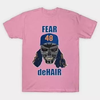 Футболка женская Fear Dehair W синяя с надписью Harajuku Print Kawaii футболка летняя с коротким рукавом женская футболка топ футболка S розовый