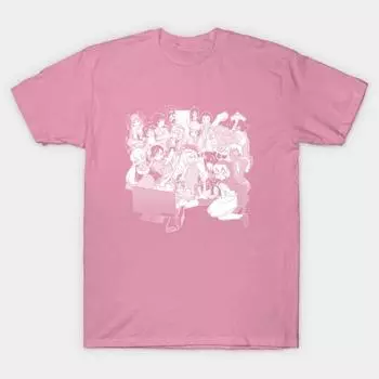 Футболка женская Fight Night Harajuku Print Kawaii футболка летняя с коротким рукавом женская футболка топ футболка S