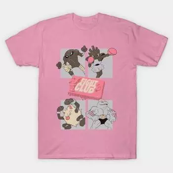 Футболка женская Fight Type Club Harajuku Print Kawaii футболка летняя с коротким рукавом женская футболка топ футболка S розовый