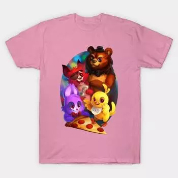 Футболка женская Five Nights At Cuties Harajuku Print Kawaii футболка летняя женская футболка с коротким рукавом топ футболка S