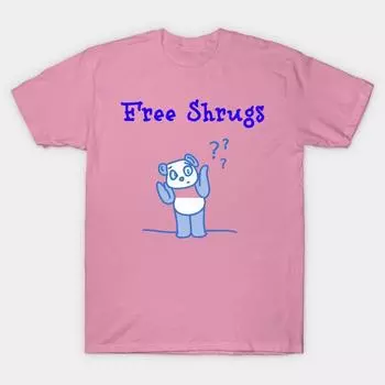 Футболка женская Free Shrugs Harajuku Print Kawaii футболка летняя с коротким рукавом женская футболка топ футболка S